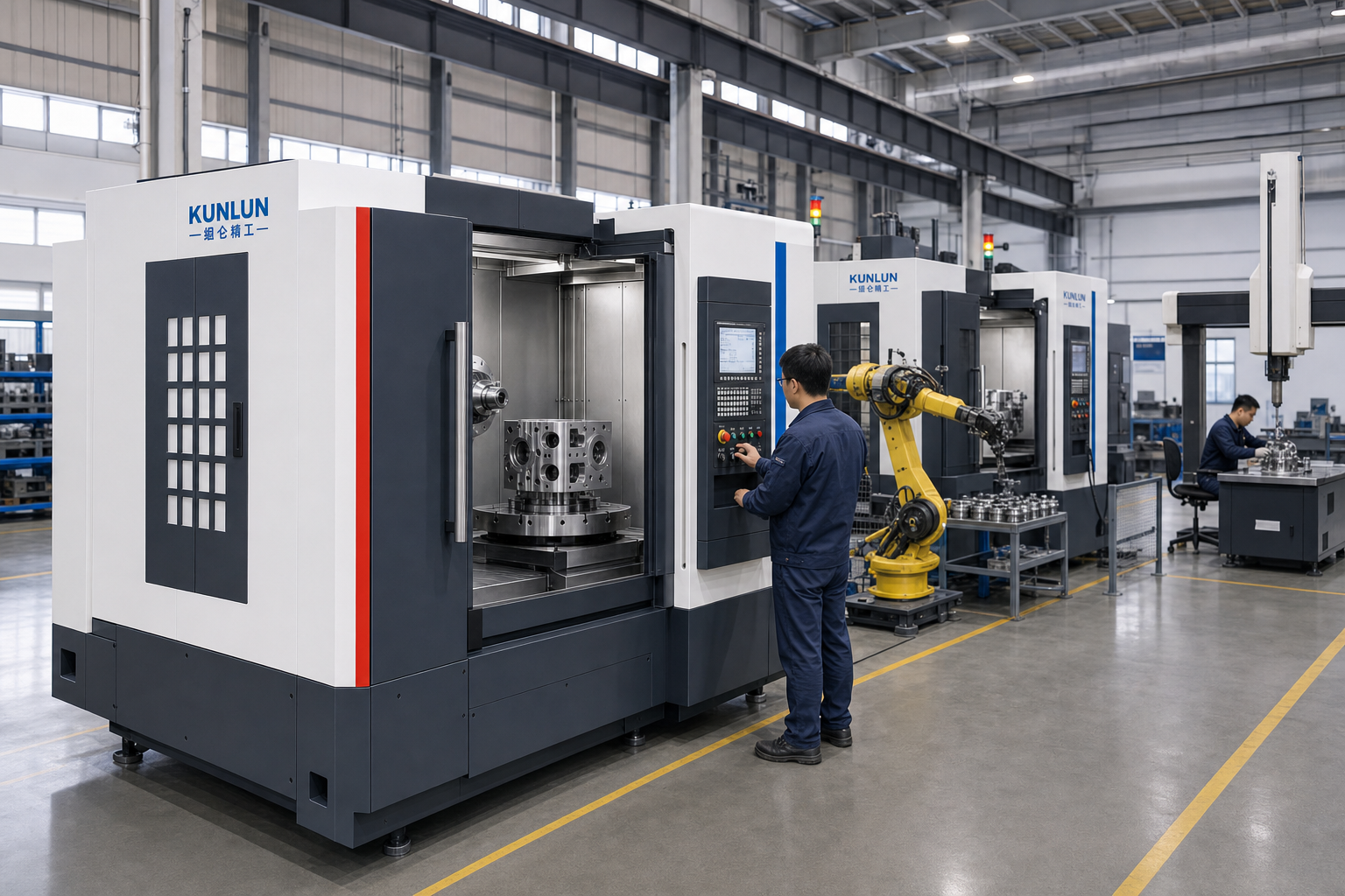 Kunlun high-end CNC machines, automation and engineering integration