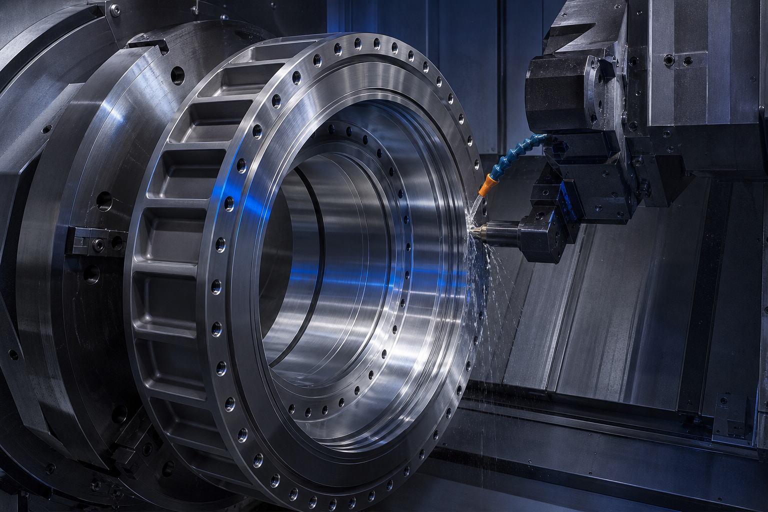 Large energy and machinery component machining