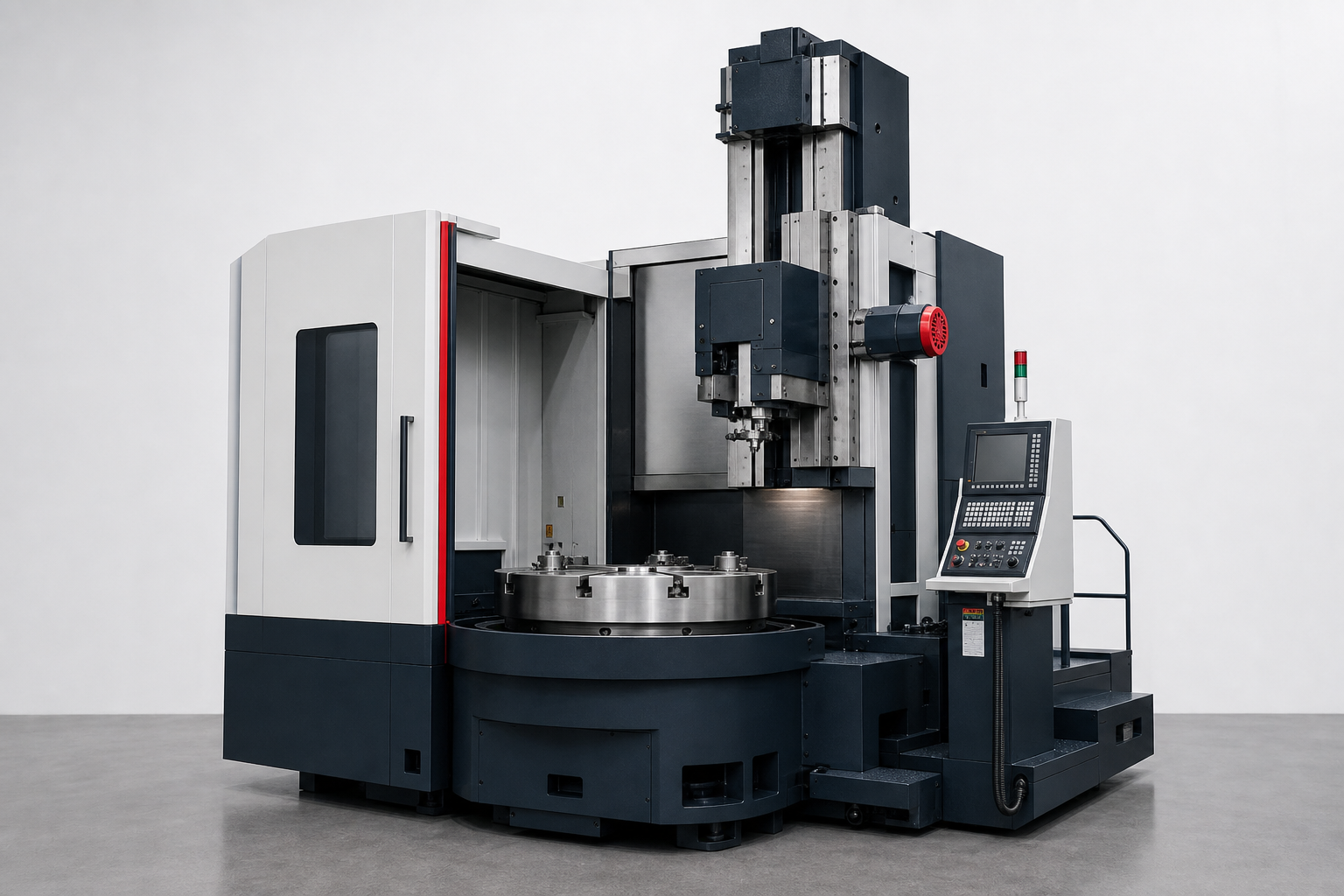 High-resolution CNC vertical lathe product image